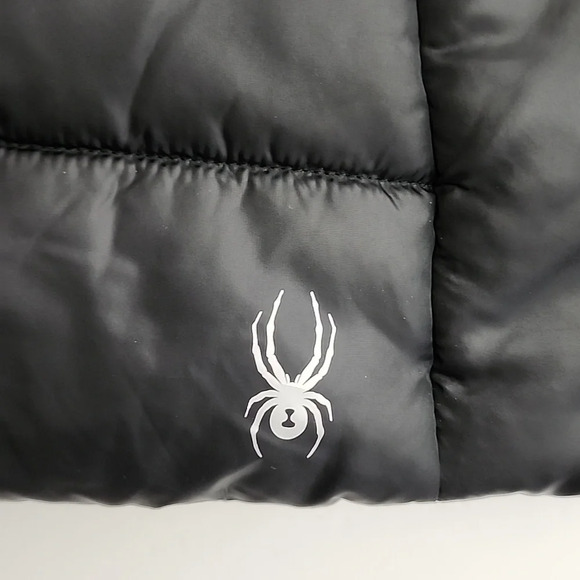 Spyder Women's Black Yara Faux Fur Lined Puffer Hooded Winter  Jacket Size Large - Picture 11 of 16